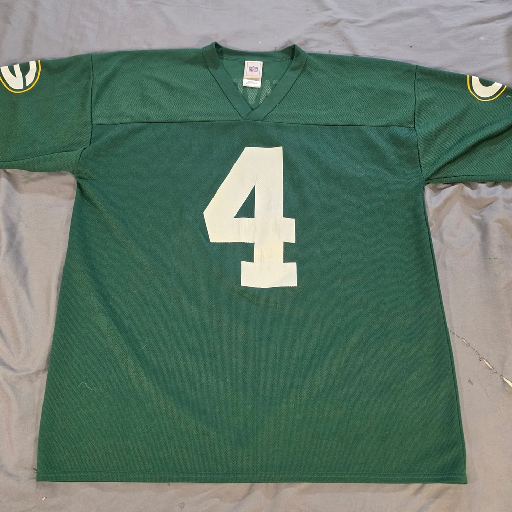 NFL Green Bay Packers Brett Favre 4 Jersey Green Mesh XL Mens Football Y2K Vtg